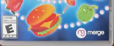 Instant Chef Party, the ESRB box on its front
