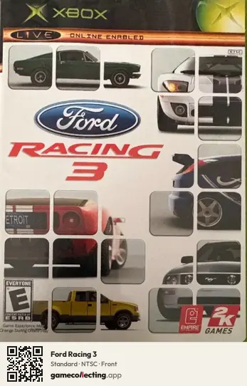 Ford Racing 3 Xbox, NTSC box front