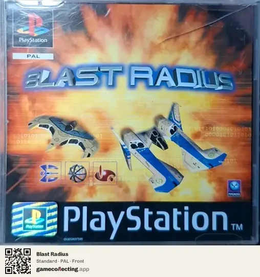 Blast Radius PlayStation, PAL box front