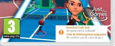 Instant Sports Tennis, the PEGI square on its front