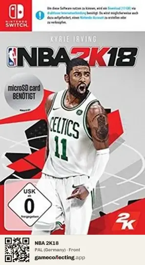 NBA 2K18 Nintendo Switch, Germany box front
