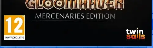 Gloomhaven: Mercenaries Edition, the PEGI square on its front