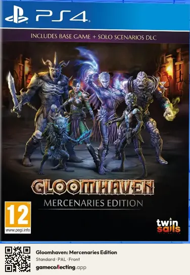 Gloomhaven: Mercenaries Edition PlayStation 4, PAL box front