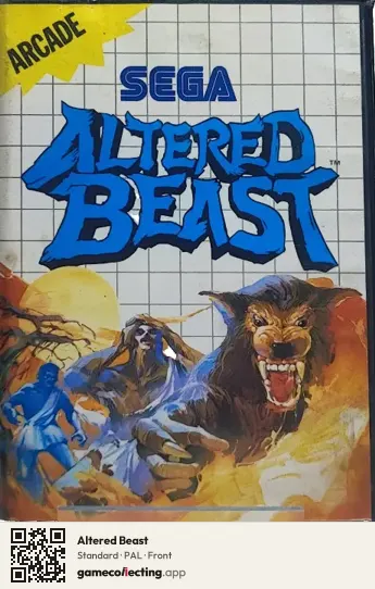 Altered Beast Sega Master System, PAL box front