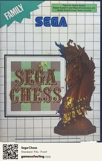 Sega Chess Sega Master System, PAL box front