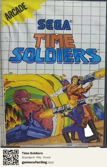 Time Soldiers Sega Master System, PAL box front