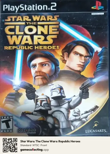 Star Wars: The Clone Wars: Republic Heroes PlayStation 2, NTSC box front