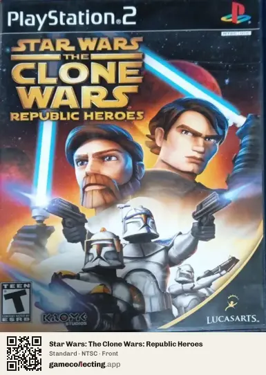 Star Wars: The Clone Wars: Republic Heroes PlayStation 2, NTSC box front