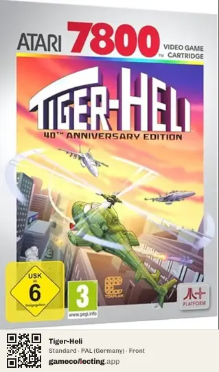 Tiger-Heli Atari 7800, Germany box front