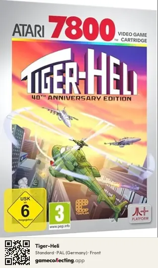 Tiger-Heli Atari 7800, Germany box front
