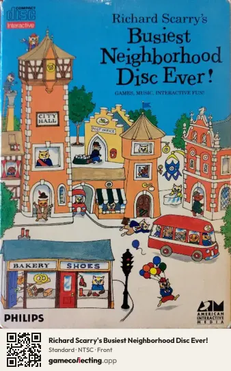 Richard Scarry's Busiest Neighborhood Disc Ever! Philips CD-i, NTSC box front