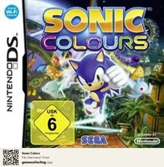 Sonic Colors Nintendo DS, Germany box front