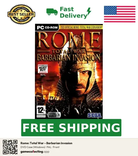 Rome: Total War - Barbarian Invasion Computer, PAL box front