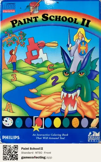Paint School II Philips CD-i, NTSC box front
