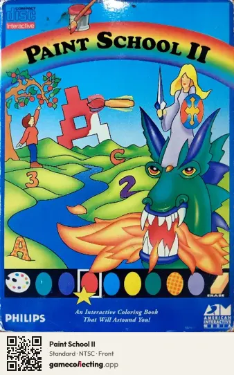 Paint School II Philips CD-i, NTSC box front