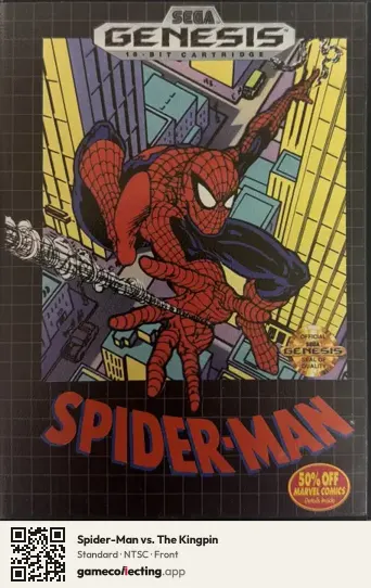 Spider-Man vs. The Kingpin Sega Mega Drive / Genesis, NTSC box front