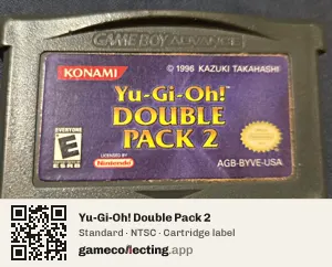 Yu-Gi-Oh! Double Pack 2 Game Boy Advance, NTSC cartridge label