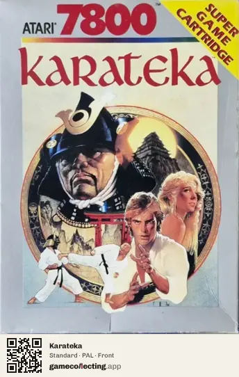 Karateka Atari 7800, PAL box front