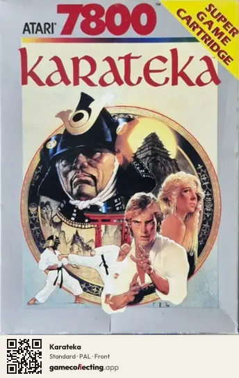 Karateka Atari 7800, PAL box front