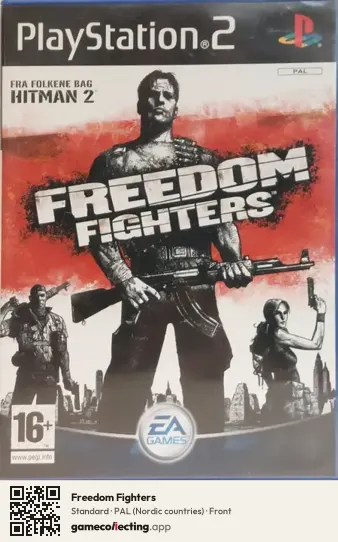 Freedom Fighters PlayStation 2, Nordic countries box front