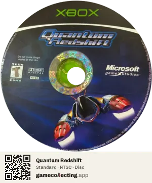 Quantum Redshift Xbox, NTSC disc