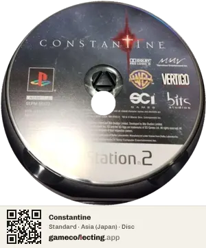 Constantine PlayStation 2, Asia disc
