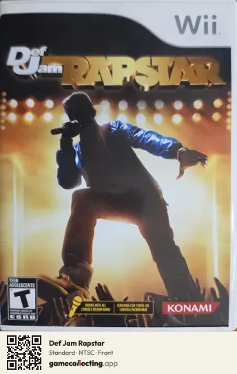 Def Jam Rapstar Nintendo Wii, NTSC box front