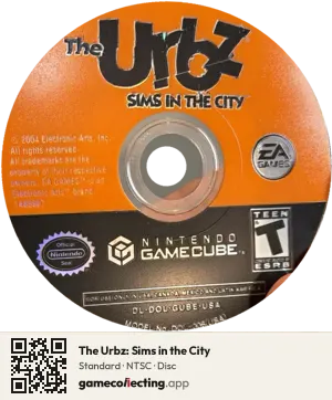 The Urbz: Sims in the City Nintendo GameCube, NTSC disc