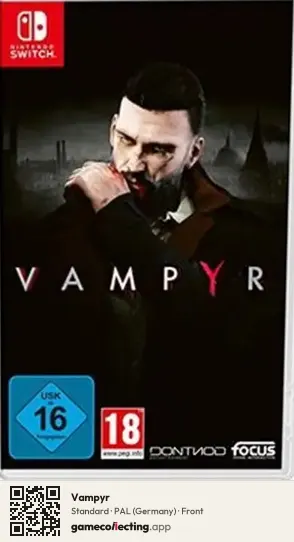 Vampyr Nintendo Switch, Germany box front