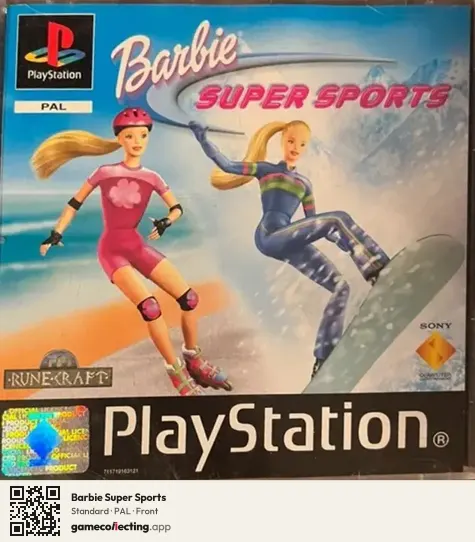 Barbie Super Sports PlayStation, PAL box front