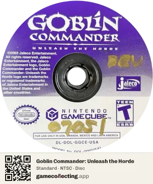 Goblin Commander: Unleash the Horde Nintendo GameCube, NTSC disc