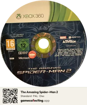 The Amazing Spider-Man 2 Xbox 360, PAL disc