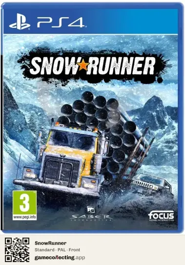 SnowRunner PlayStation 4, PAL box front