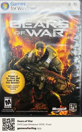 Gears of War Computer, NTSC box front