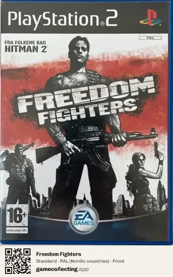 Freedom Fighters PlayStation 2, Nordic countries box front