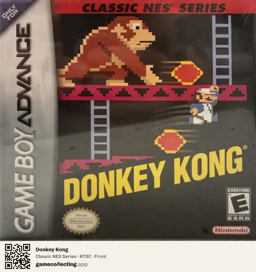 Donkey Kong Game Boy Advance, NTSC box front