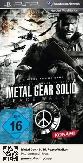 Metal Gear Solid: Peace Walker PlayStation Portable, Germany box front