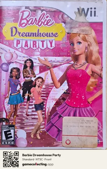 Barbie Dreamhouse Party Nintendo Wii, NTSC box front
