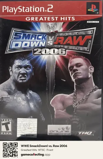 WWE SmackDown! vs. Raw 2006 PlayStation 2, NTSC box front