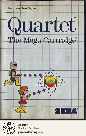 Quartet Sega Master System, PAL box front
