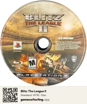 Blitz: The League II PlayStation 3, NTSC disc