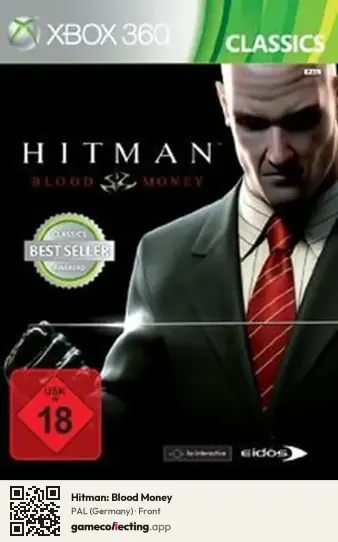 Hitman: Blood Money Xbox 360, Germany box front
