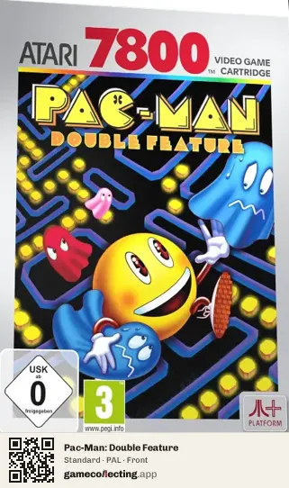 Pac-Man: Double Feature Atari 7800, PAL box front