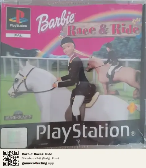 Barbie: Race & Ride PlayStation, Italy box front