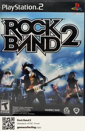 Rock Band 2 PlayStation 2, NTSC box front