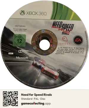Need for Speed Rivals Xbox 360, PAL disc