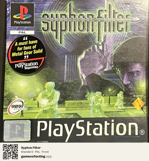 Syphon Filter PlayStation, PAL box front