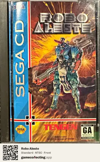 Robo Aleste Sega Mega-CD / Sega CD, NTSC box front
