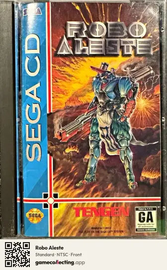 Robo Aleste Sega Mega-CD / Sega CD, NTSC box front