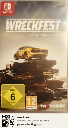 Wreckfest Nintendo Switch, Germany box front